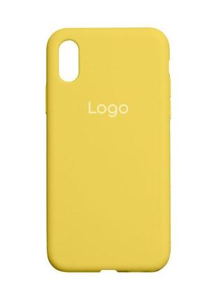 Чехол для iphone xs max original full size цвет 50 canary yellow