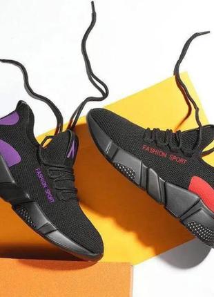 Модні жіночі кросівки з різнобарвними вставками, розмір 35-39