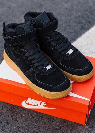 Чоловічі кросівки nike air force winter black