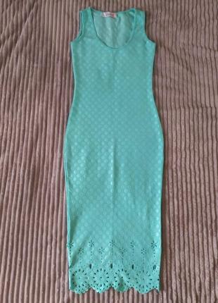Плаття мятне тіфанні, платье мятное тиффани