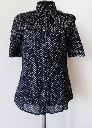 Рубашеа в горошек trussardi