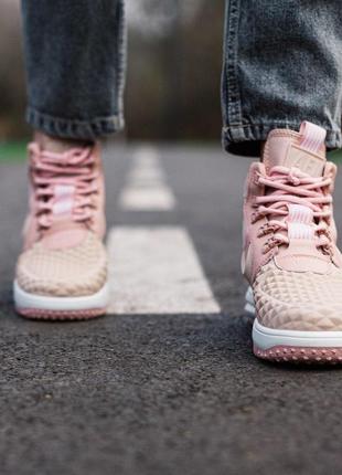 Женские кроссовки nike lunar force duckboot rose4 фото