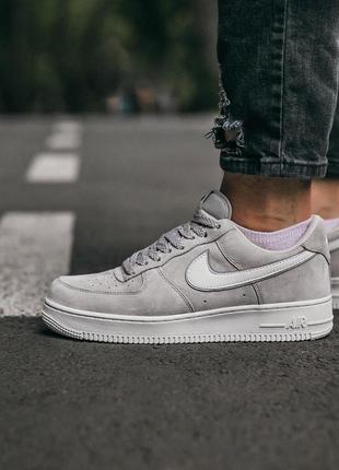 Кроссовки мужские nike air force lou luxury suede sweet grey