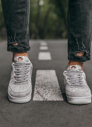 Кроссовки мужские nike air force lou luxury suede sweet grey3 фото