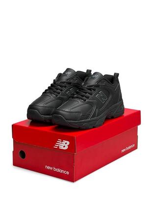 New balance 530 m all black - кроссовки мужские черные10 фото