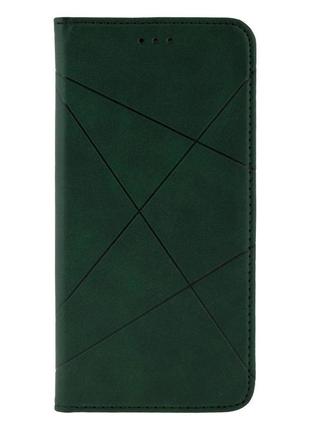 Чехол-книжка business leather для xiaomi mi 11 lite цвет малиновый3 фото