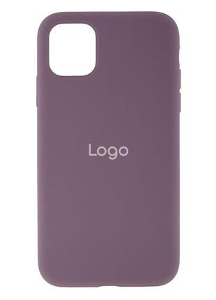 Чохол для iphone 11 silicone case full size aa  колір 68 blackcurrant1 фото