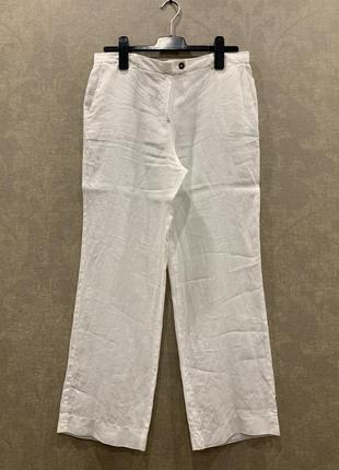 Льняные штаны, италия, размер м.1 фото
