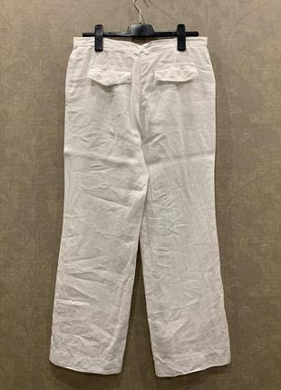 Льняные штаны, италия, размер м.4 фото