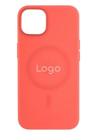 Чехол для iphone 12 pro max original silicone case plus magsafe plus splashscreen цвет 8 pink citrus1 фото