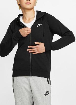 Кофта дружин. nike w nsw essntl hoodie fz flc (арт. bv4122-010)3 фото