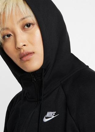 Кофта жен. nike w nsw essntl hoodie fz flc (арт. bv4122-010)6 фото