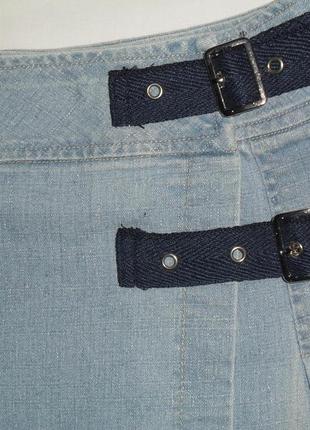 Юбка джинсовая в складку2 фото