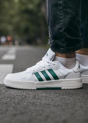 Кроссовки мужские adidas new forum white green