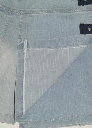 Юбка джинсовая в складку4 фото