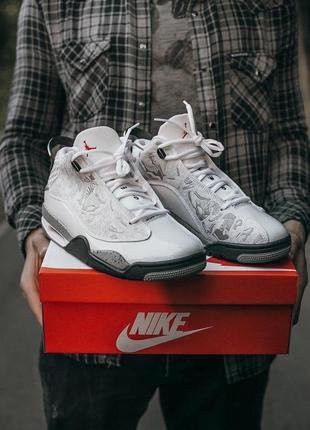 Чоловічі кросівки air jordan dub zero "white comment"
