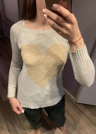 Светр, светр з серцем, светр mohito 2