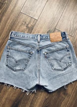 Винтажные джинсовые бойфренд шорты от levi's 5017 фото