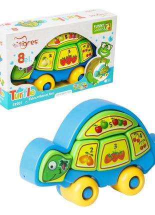 Гра сортер "черепаха-розумаха"  "tigres", в коробці