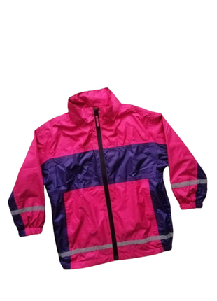 Классная куртка ветровка девочке bon sports 116 в отличном состоянии