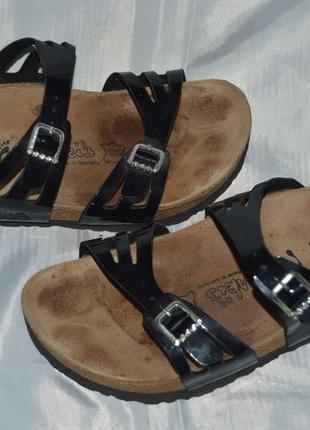 Шльопки шльопанці кожа birkis birkenstock розмір 37 38, шлепки2 фото