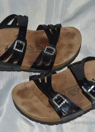 Шльопки шльопанці кожа birkis birkenstock розмір 37 38, шлепки6 фото