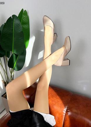 Стильні жіночі туфлі із натуральної шкіри нова колекція 20246 фото
