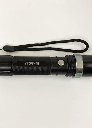 Ліхтарик тактичний ручний bailong 8626 / ліхтарик bl / кишеньковий ліхтар із dm-449 usb зарядкою