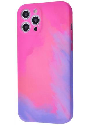 Чехол для apple iphone 12 pro max oy-614 розово-фиолетовый градиент