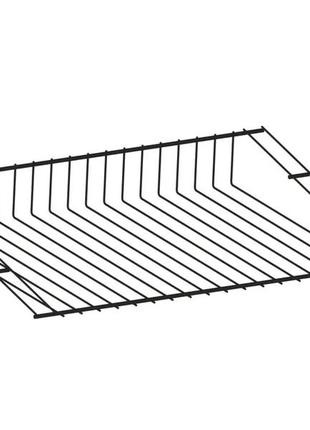 Полка для обуви проволочная (606х406 мм) черная тм "kolchuga" (консольная система хранения, черный)