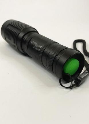 Акумуляторний тактичний ліхтар police bl-1861-t6, ліхтарик тактичний ручний gw-770 для полювання