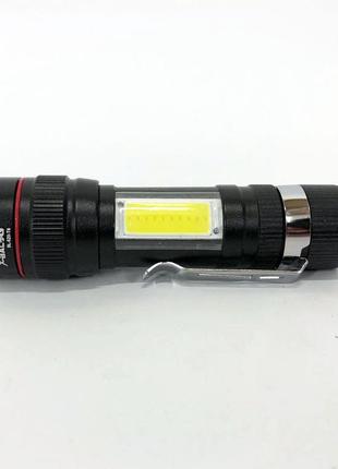 Ліхтар тактичний bailong bl-520 t6 світлодіодний на акумуляторі, кишеньковий міні ліхтар, nd-942 ручний потужний