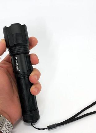 Тактический фонарь police, фонарик bl, штурмовой тактический фонарь, переносной ca-538...