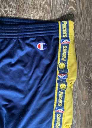 Розпродаж champion ® indiana pacers vintage nba track pants оригінал спортивні штани3 фото