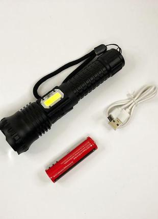 Потужний акумуляторний лід ліхтарик police bl-a95-p50+cob супер яскравий ліхтарик | кишеньковий ліхтар з ge-461 usb заряджання