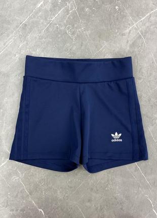 Шорты спортивные синие эластичные adidas original s m