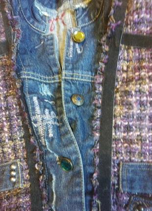 Desigual куртка пиджак джинсовая джинс5 фото