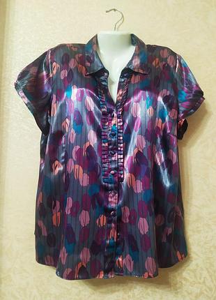 Атласная блуза