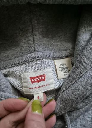 Сіре худі levi's кофта светр світшот levi's худі оверсайз5 фото