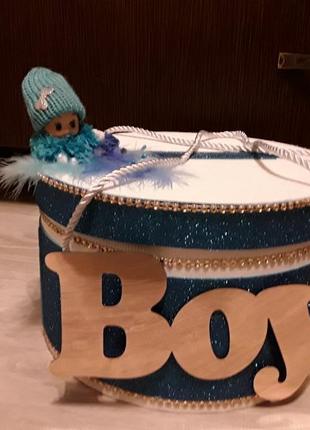 Свадебная коробка на мальчика (вместо ползунков)