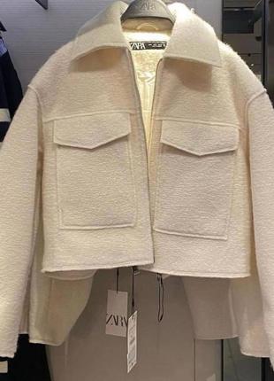 Женская весенняя, укороченная курточка - рубашка, в стиле зара, zara3 фото