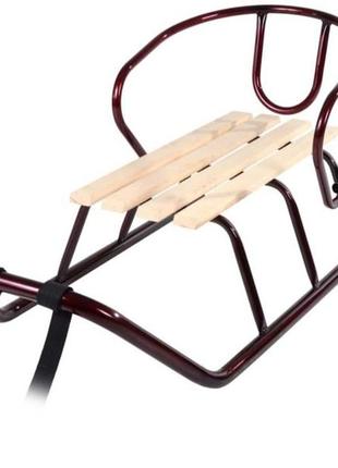 Санки “балу” бордові + спинка