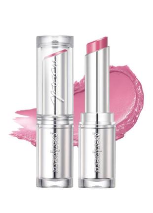 Сяючий бальзам для губ 01 напівпрозорий рожевий peripera pink genre ink mood glowy balm1 фото