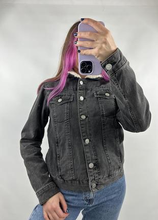 Женская шерпа, джинсовка2 фото