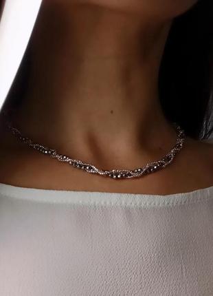 Вишукане кольє з гематиту зі срібним гальванічним покриттям та японського ювелірного бісеру преміум якості.