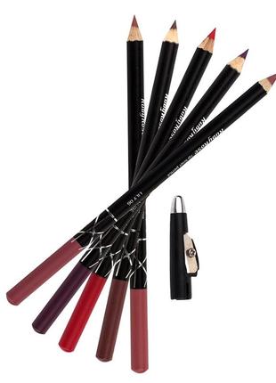 Олiвцi для губ, очей ruby rose lip liner pencil hb-095 с точилкой