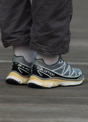 Демісезонні кросівки salomon xt-6 колір сріблясто - чорний5 фото