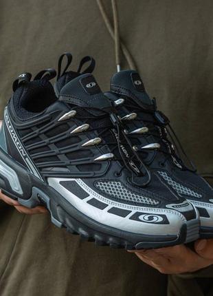Демісезонні кросівки salomon колір чорний, срібний7 фото