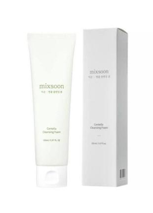 Пінка для обличчя з центеллою азіатською mixsoon centella cleansing foam 150ml