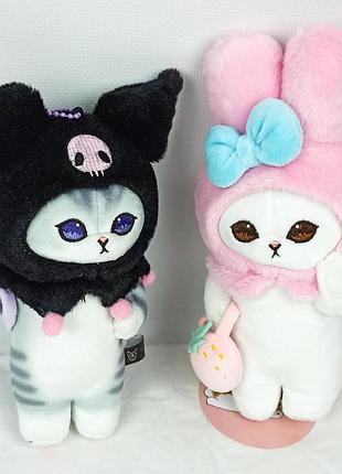 Sanrio м'яка іграшка-котик у костюмі мелоді melody куромі kuromi аніме